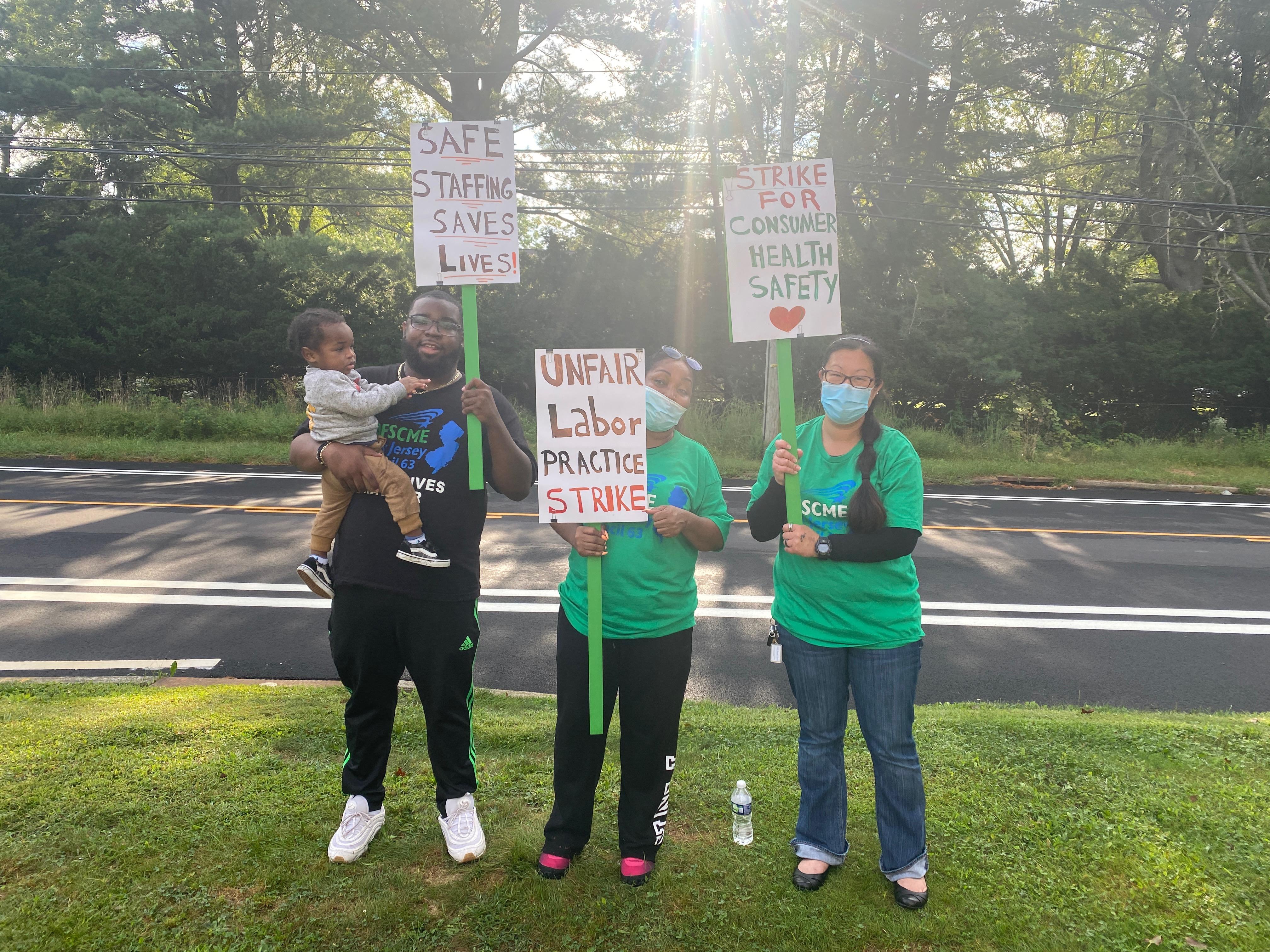 New Jersey behavioral health workers held Labor Day strike United We Heal